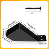 Pergola Brackets，8Pcs 45-Degree Angle Support Bracket， Pergola Bracket and 64-Piece Screws Fit for 2''x4'' Wood Posts, pergola kit Can Be Used for Gazebos Garages Patios Tree Houses Kartols
