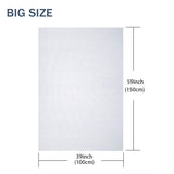 Pllieay 14 Count Big Size Classic Reserve Aida Cloth White Cross Stitch Fabric, 59 x 39 Inch Pllieay