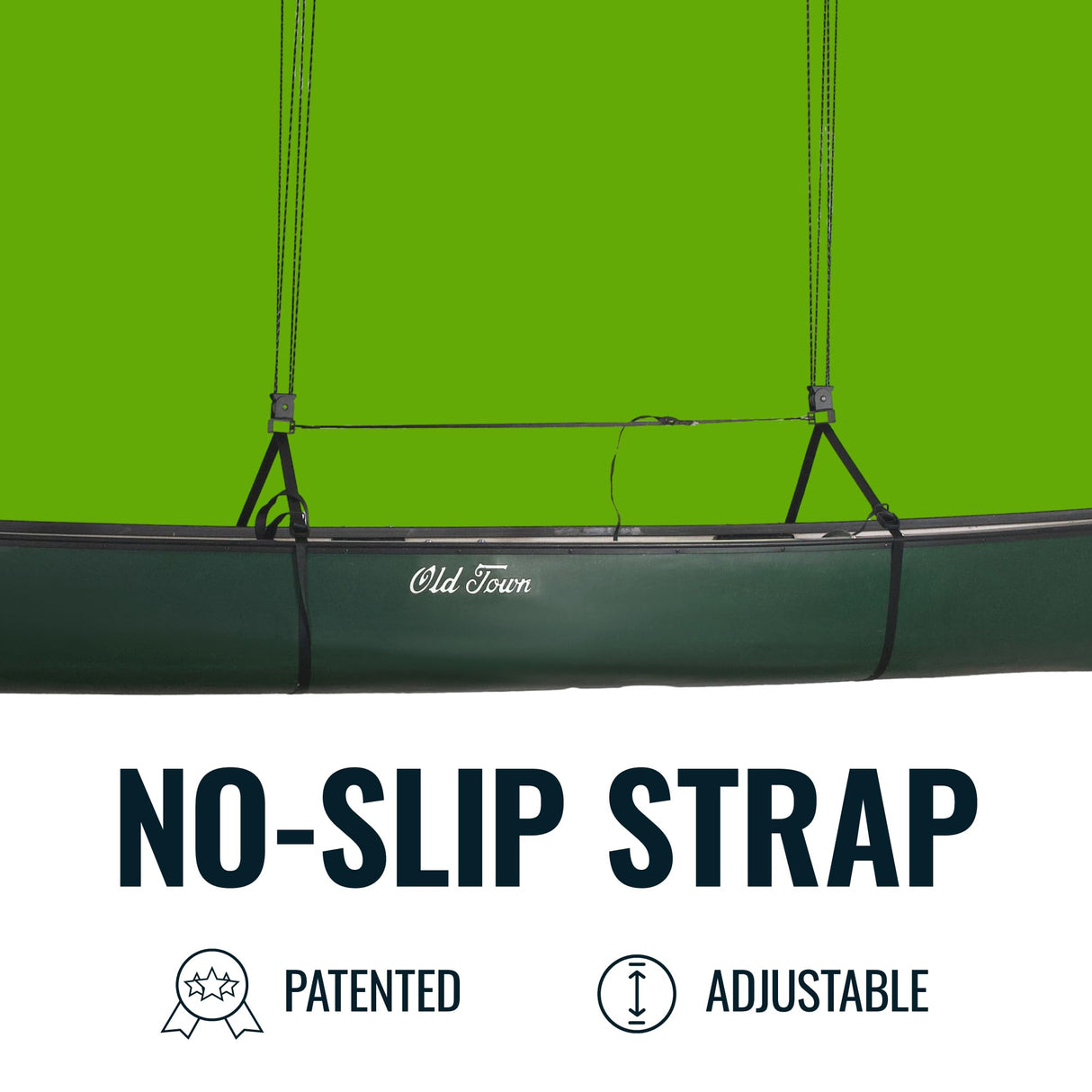 Teal Triangle Heavy Duty Elite Canoe Hoist, Easy-Lift Garage Pulley System, Holds 150 lbs, Fits 8-Foot Ceilings, Patented No-Slip Strap, No Setup Required Teal Triangle