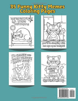 Swearing Cats Coloring Book For Adults: Funny Catitude Memes Coloring Page for Stress Relief and Relaxation WoodArtSupply