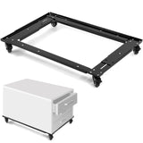 Yuntau Adjustable Lateral Files and Storage Cabinet Dolly Large Commercial Adjustable Cabinet File Dolly for Home Office, Long30''-42'', Width18''-25'' Yuntau