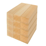 LDHHYH 12 Pack Basswood Carving Blocks Set, Unfinished Wood Blocks, Whittling Wood for Carving Edging DIY Home School Use - 5 x 1.5 x 1.5 inch LDHHYH