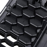 Astra Depot 7pcs Matte Black Mesh Honeycomb with Retro Gray Dark Ring Front Grille Grill Inserts Covers Compatible with 2014-2018 Jeep Cherokee Astra Depot