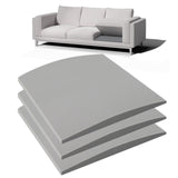 Spongiduits Couch Cushion Support for Sagging Seat - 20" x 20" High-Density Curved Foam Sofa Cushion Support Board, Couch Supporter for Under The Cushions, Grey Set of 3 Spongiduits