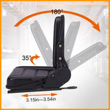 Universal Fold Down Forklift Seat Tractor Replacement Black PVC Mower with 180° Adjustable Backrest Angle, Armrests, Belt and Slide Fits Most Heavy Mechanical Tenqa