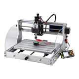 3018 Pro CNC Router Machine Engraving Machines All-aluminum Frame PCB PVC Wood Carving XYZ Working Area 300 x 180 x 45mm with Z Probe, Limit Switches, Offline controller, GRBL control, Emergency Stop Zhong Hua Jiang
