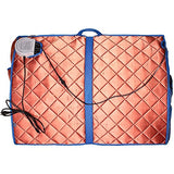 Durherm Infrared Sauna, Low EMF Negative Ion Portable Indoor Sauna with Chair and Heated Footpad, Copper, Large DURHERM