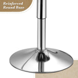 Athena Collection Round Bar Table 27.5"- 36" Height Adjustable Bistro Pub Table, Bar Height Cocktail Table with Swivel Top Metal Base, Tall Table for Home Bar Party Event, Blue Athena Collection