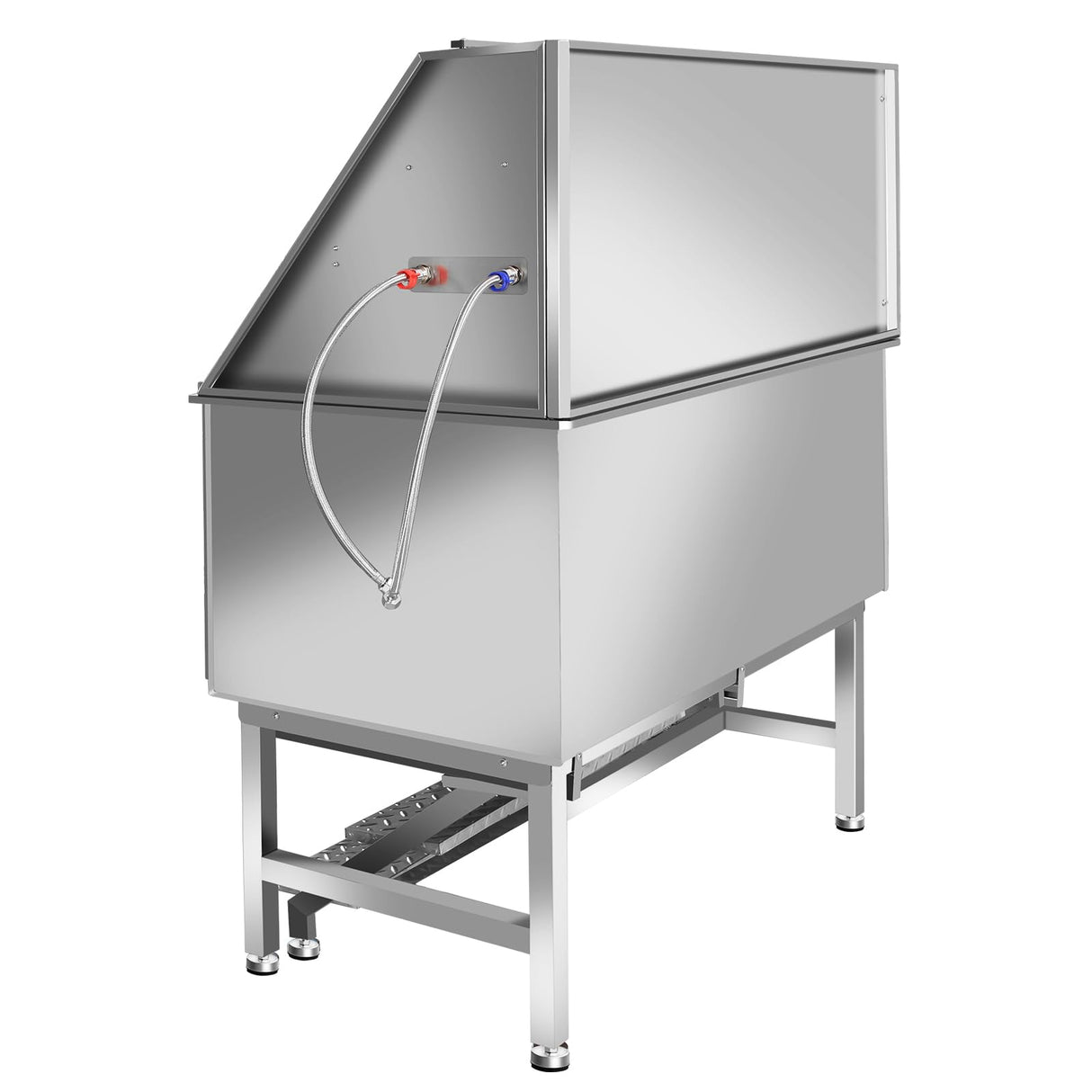 50 Inch Electric Dog Bathing Station For Large Dogs, Height Adjustable Stainless Steel Dog Pet Washing Station, Professional Dog Grooming Tub With Electric Lift, Pet Wash Bath Station (50" Right door) RIGMEC