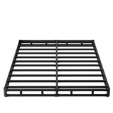 DiaOutro King Size Box Spring, 4 Inch Heavy Duty Bed Base with Fabric Cover, No Noise Mattress Foundation for Bed, Easy Assembly, Black DiaOutro