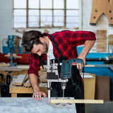 Drill Stand for Hand Drill Universal Drill Press Stand Adjustable Bench Drill Press Universal Bench Clamp Drill Press Holder Table Workbench Repair Tool Heavy Duty Single Hole Aluminum Base Greensen