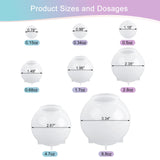 Sphere Resin Molds, 8 PCS Sphere Silicone Mold, Upgraded 3D Seamless Epoxy Molds，Large Ball Shape Flower Resin Mold for Home Decor, Flowers Preservation KISREL