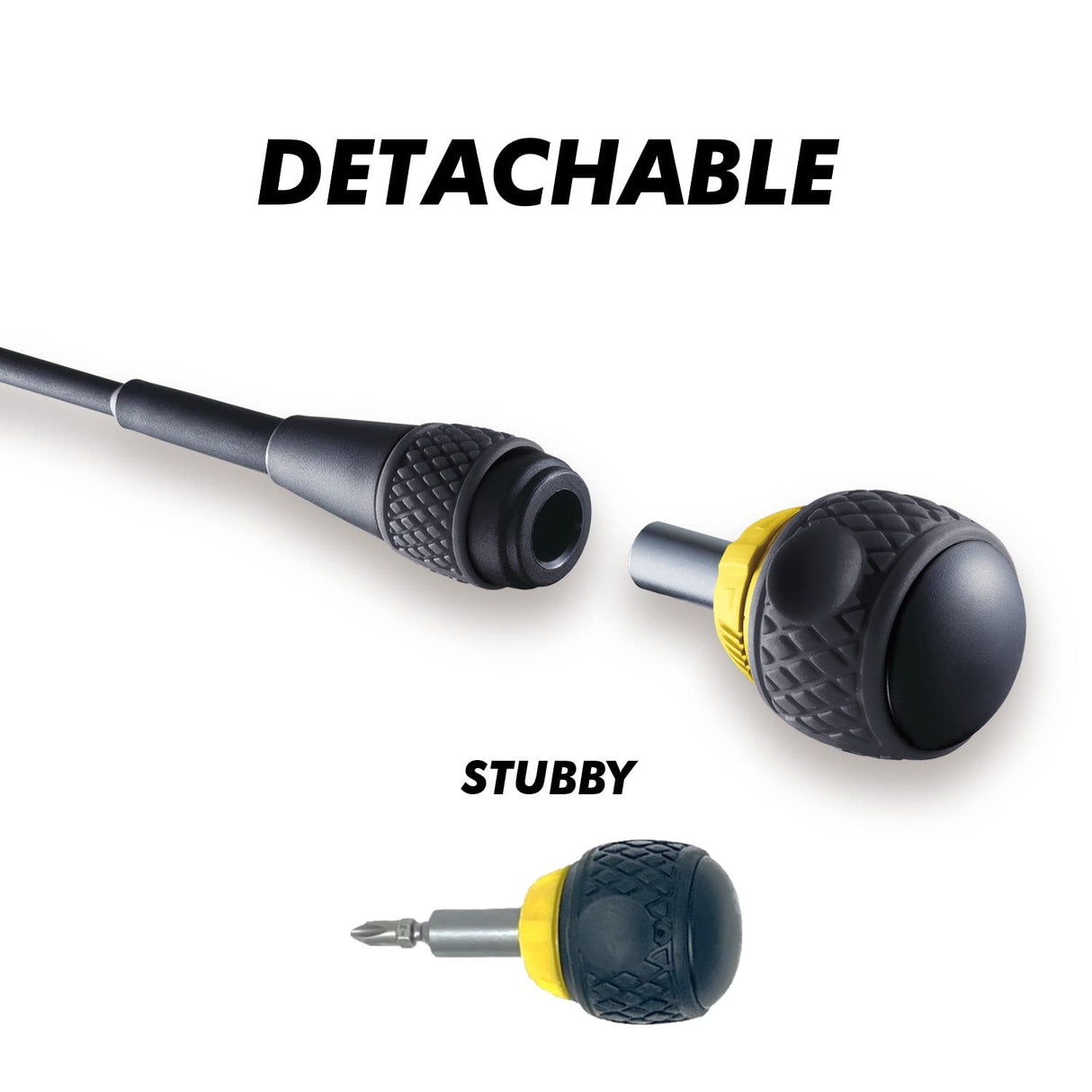 VESSEL - BALL GRIP Ratchet Interchangeable Screwdriver with 10 PC. Bit Set 2200MBH120K01 VESSEL