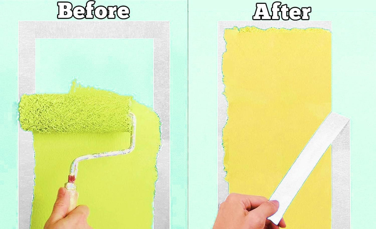 DOAY 2 Pack White Masking Tape - Painters Tape 1 Inch Wide - Multi-Surface, Water Resistant, Indoor & Outdoor Use - 180FT Total - Artist Tape for Paint, Wall, Watercolor, Car, DIY (#4010) DOAY