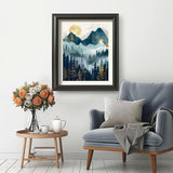 Natuyalo Paint by Numbers Kit for Adults - Abstract Forest DIY Adult Paint by Number Kits Natural Landscape Acrylic Canvas Painting for Adults Beginners Art Crafts Without Frame, 16x20 Inch Natuyalo