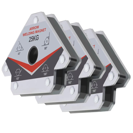 GUTIMORE 55LB Welding Magnet 3pcs,Heavy Duty Welding Magents and Clamps,Welding Magnet Arrow Holder,45 90 135 Degree Angle Holding Magnet, Easy for Welding or Soldering guti-more