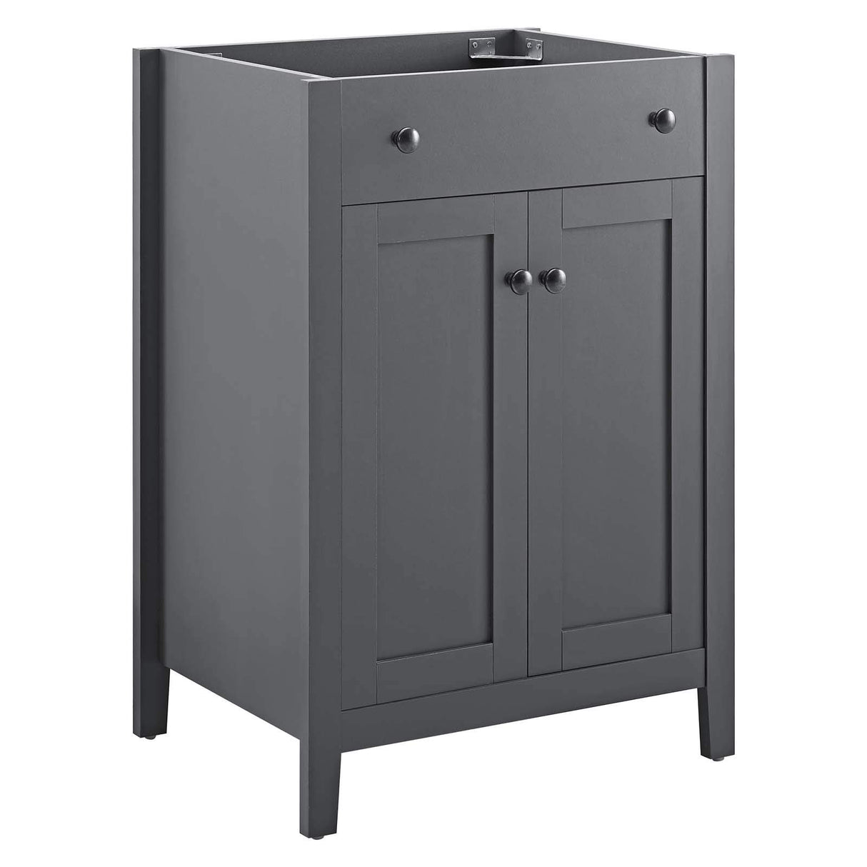 Modway EEI-3875-GRY Nantucket Bathroom Vanity Cabinet, 24" Sink Basin Not Included, Gray Modway