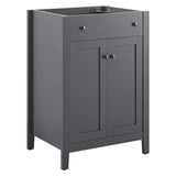 Modway EEI-3875-GRY Nantucket Bathroom Vanity Cabinet, 24" Sink Basin Not Included, Gray Modway