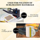 CoYlBod Polyimide Film Adhesive Tape High Temperature Tape 1 inch (25.4mm) X 36 Yds,No Residue Heat Resistant Tape for Sublimation, Masking, 3D Printing, Electric Task, Soldering CoYlBod