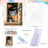 Natuyalo Painting by Numbers for Adults - Three Little Kittens Adult Paint by Number Kits for Beginners, Animals Cats DIY Art Craft Kits for Ideal Gift No Frame (16x20 Inch) Natuyalo