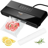MuellerLiving Vacuum Sealer Machine, Compact Vacuum Sealer Kit with Bags/Roll, LED Light Indicators, Preserve, Marinate, Sous Vide, Black Mueller