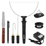 Cooltop Hot Wire Foam Cutter kit, 18W Styrofoam Knife Cutter Electric Hot Wire Foam Cutting Tool, Heated Foam Carving Knife Kit with Cleaning Pen for Foam Board, Pearl Cotton, EPP, KT Board, EPS COOLTOP