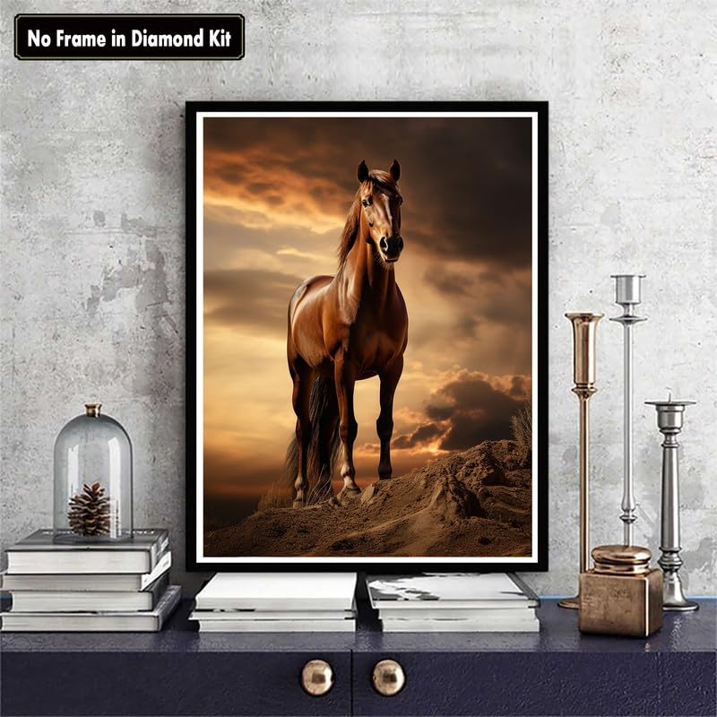 Zariocy Paint by Numbers Kits for Adults -Animals DIY Oil Paintings Canvas Acrylic Paint Set - Horse Paint by Numbers Kit for Beginners and Ideal for Home Decor 16x20 inch-419 Zariocy