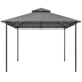 Yaheetech Gazebo for Patios - 11x11ft Outdoor Powder-Coated Steel Frame Gazebo, Double Roofs Grill Shelters BBQ Pavilion for Lawn/Backyard/Garden/Deck, Dark Gray Yaheetech