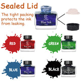 YICMY Calligraphy Pen Set,Calligraphy Set For Beginners Includes Oblique Pen Wooden Calligraphy Pen 12 Pen Nibs & 4 Different Color Inks Dip Pen Set Fountain Pen Set Retro Gift YICMY