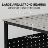 Yeeoy 36" X 24" Welding Table, 1200 lbs Load Capacity Welding Workbench Table with Wheels, Mobile Steel Welding Workstation, Welding Cart for Welding Sawing Yeeoy