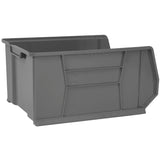 Akro-Mils 30289 Super-Size AkroBins Plastic Storage Bins, Space-Saving Stackable Bins for Garage, Classroom, Warehouse Organization, 24-Inch L x 18-Inch W x 12-Inch H, Grey, 1-Pack Akro-Mils