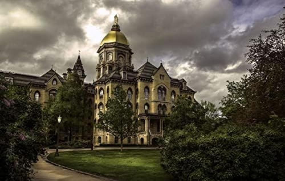Jigsaw Puzzles City Park Buildings University of Notre Dame Indiana South Bend 1000 Piece Jigsaw Puzzle challenging and Stimulating Puzzle Game, Wall Art Unique Gift. WoodArtSupply