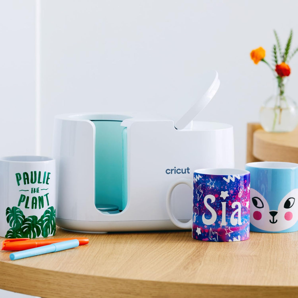 Cricut Mug Press + 12 Blank Mugs (12oz Each) Cricut