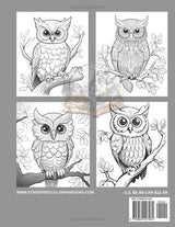 Owl Coloring Book: Owl Magic: A Coloring Extravaganza for All Ages - Unleash Your Creativity, Relax, Create, and Explore with Owls Majosta