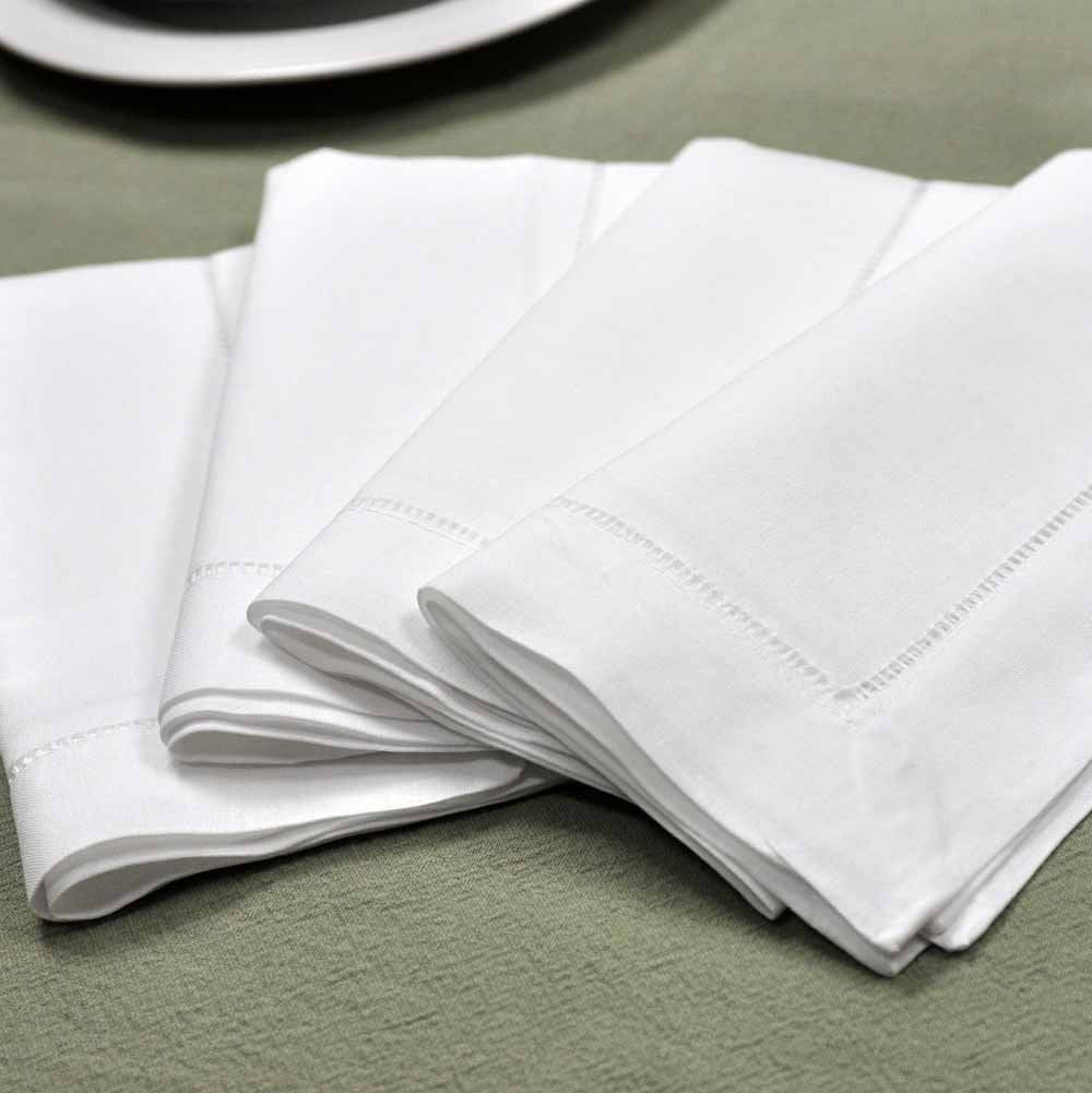 20 x 20 Inch Linen Napkins White Cloth Napkins Set of 4 Dinner Napkins Cloth Washable White Linen Napkins White Dinner Napkins Fabric Napkins Servilletas De Tela para Mesa