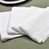 20 x 20 Inch Linen Napkins White Cloth Napkins Set of 4 Dinner Napkins Cloth Washable White Linen Napkins White Dinner Napkins Fabric Napkins Servilletas De Tela para Mesa Bumblebee Linens