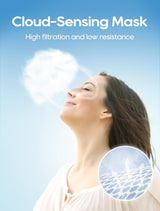 Funight KN95 Face Masks 50 Pack for Adults, Breathable and Comfortable KN95 Mask with Elastic Ear Loop, Filter Efficiency≥95%, Black Funight