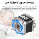 Creality Official 42-40 Stepper Motor, 3D Printer X/Y-Axis Extruder Stepping Motor 2 Phase 1A 1.8 Degree 0.4 N.M, Compatible with CR-10 Series and Ender-3 Series X/Y/E-axis （D-Shape） Creality