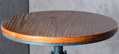 Topower Industrial Bar Table 38.58-48.43" Adjustable Pub Table Kitchen Dining Coffee Bistro Table Antique Blue Topower