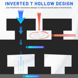 Focusound 24 Pack Curved Acoustic Foam Panels 3" x 12" x 12" Sound Proof Foam Panels Soundproofing Noise Cancelling Wedge Panels for Home Office Recoding Studio with 150 PCS Double-Side Adhesive Focusound