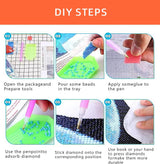 Axquilon Flowers Diamond Art Kits for Adults - Flower Diamond Painting Kits for Adults Beginner, DIY 5D Full Drill Gem Art for Home Wall Decor 12x12 inch Axquilon