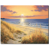 TUMOVO Beach Scenery Paint by Numbers for Adults, Wild Grass Paint by Number Kits for Adult Beginner, DIY Sunrise Paint by Number Kits on Canvas Arts Craft(Frameless) 16x20 Inch TUMOVO