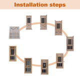 Far Infrared Home Sauna Mini Indoor Dry Personal Sauna Room,Hemlock Wood Sauna,with 1200W 5 Heating Panels, Heating Machine Equipment for Home Workout Yoga,Choice for Mum Wife Sister Family Homsido