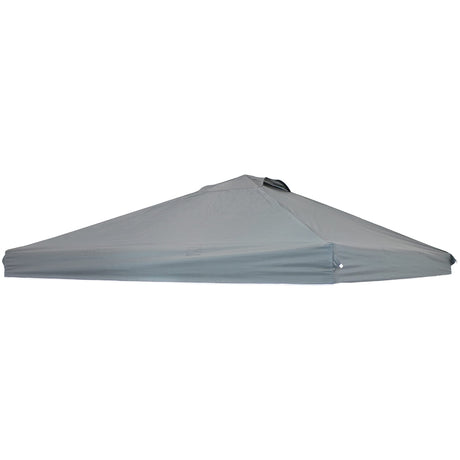 Sunnydaze Pop-Up Canopy Replacement Top - 12x12 Canopy Replacement Cover Only - Tent Shade Cover with Vent - Gray Sunnydaze