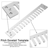 9/16 Inch Pitch Dovetail Template Router Template Kit for Through Dovetail and Box Joints Wood Dovetail Tenoner Woodworking Tool NINEFOX