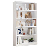Farini 60 Inch Tall Bookcase,5 Shelf Bookshelves,Adjustable Bookshelf for Home Office,White Farini