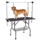 IRCPEN 42" Pet Grooming Table Collapsible Dog Grooming Table, Adjustable Height Dog Bathing Station, Portable Dog Grooming Table IRCPEN