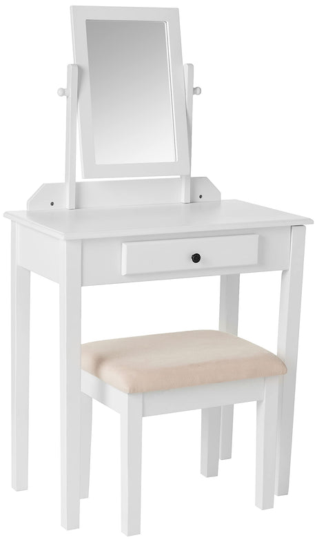 Frenchi Home Furnishing Vanity Set, One Mirror, White Frenchi Furniture