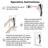 Yegvea 360°Rotation Floating Shoe Display Stand, Magnetic Levitation Sneaker Rack, with LED Light Sneaker levitating shoe shelf for Storefront Home Decor|Advertising Exhibition Shoe Store Show Yegvea