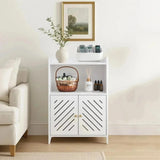 ShellKingdom Bathroom Storage Cabinet, Free Standing Floor Cabinet, Home Storage Shelf with Drawer and Door for Bathroom, Living Room, Kitchen, Office, 25.19 X 14.17 X 9.44 INCH ShellKingdom